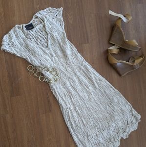 Just Taylor Ivory Lace Sundress